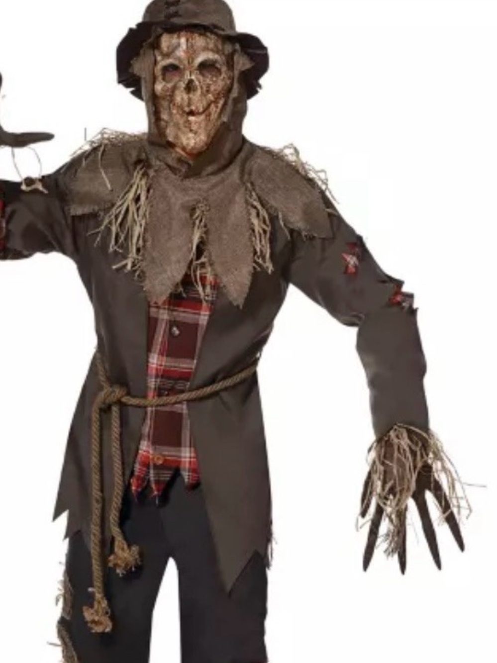 Spirit Halloween Adult L Haunting Scarecrow Costume Complete Preowned.
